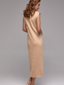 Платье макси TrikoBakh модель 2826-migdalxnij Фото