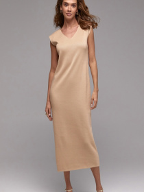 Платье макси TrikoBakh модель 2826-migdalxnij Фото