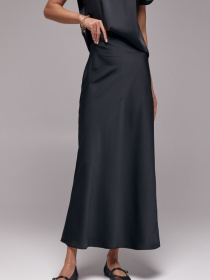 Юбка макси TrikoBakh модель 3012-chornij Фото