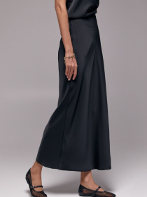 Юбка макси TrikoBakh модель 3012-chornij Фото