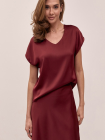 Юбка макси TrikoBakh модель 3012-burgund Фото