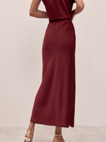 Юбка макси TrikoBakh модель 3012-burgund Фото