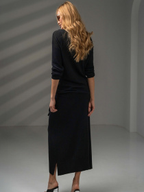 Юбка макси TrikoBakh модель 2740-chornij Фото