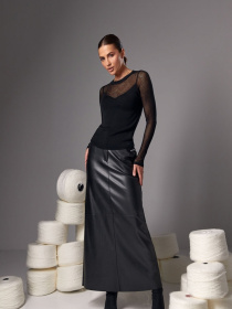 Спідниця максі TrikoBakh модель 3005-chornij Фото