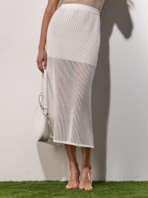Спідниця міді TrikoBakh модель 2515-moloko Фото