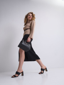 Юбка миди TrikoBakh модель 2513-chornij Фото