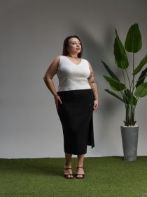 Юбка миди TrikoBakh модель 2513-chornij Фото