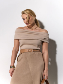 Спідниця максі TrikoBakh модель 2457-kavovij Фото