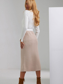 Юбка миди TrikoBakh модель 2469-kremovij Фото