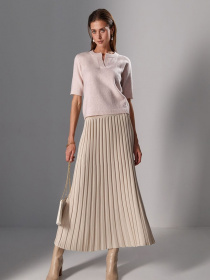 Юбка макси TrikoBakh модель 2025-perlamutr Фото