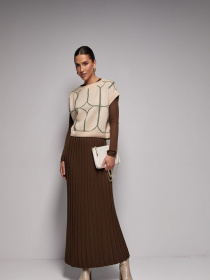 Юбка макси TrikoBakh модель 2025-shokoladnij Юбка макси TrikoBakh модель 2025-shokoladnij Фото