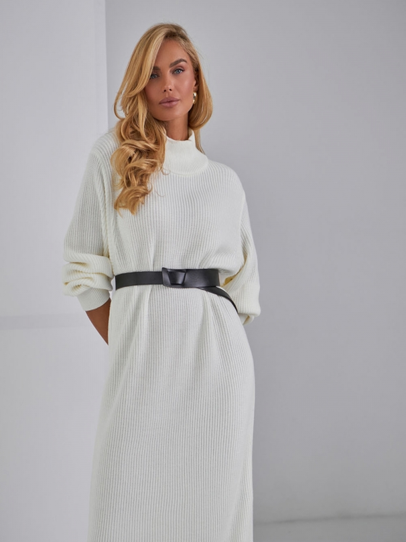 Платье макси TrikoBakh модель 2534-moloko Фото