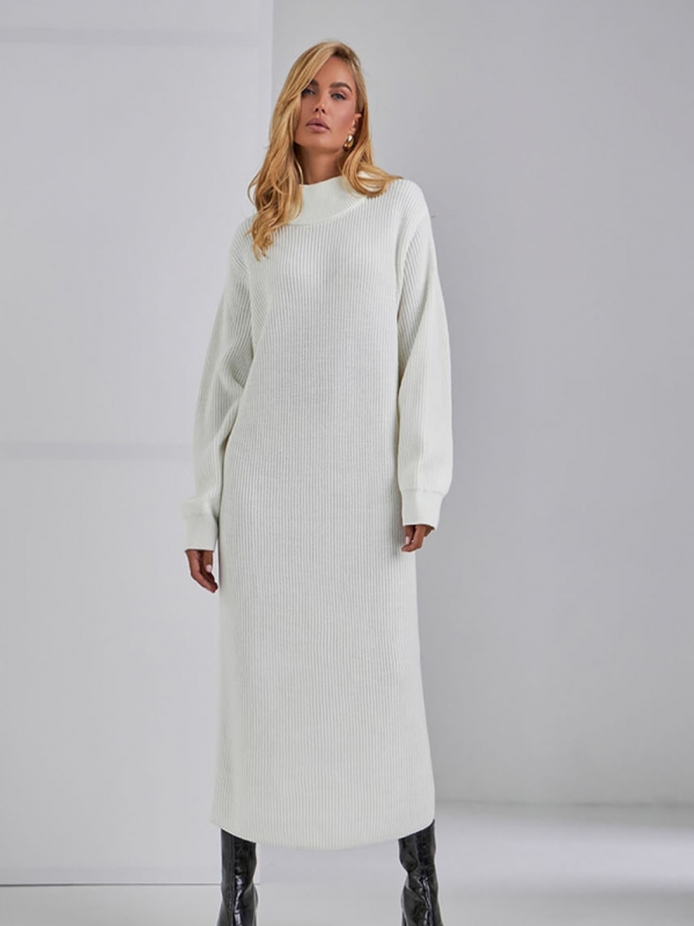 Платье макси TrikoBakh модель 2534-moloko Фото