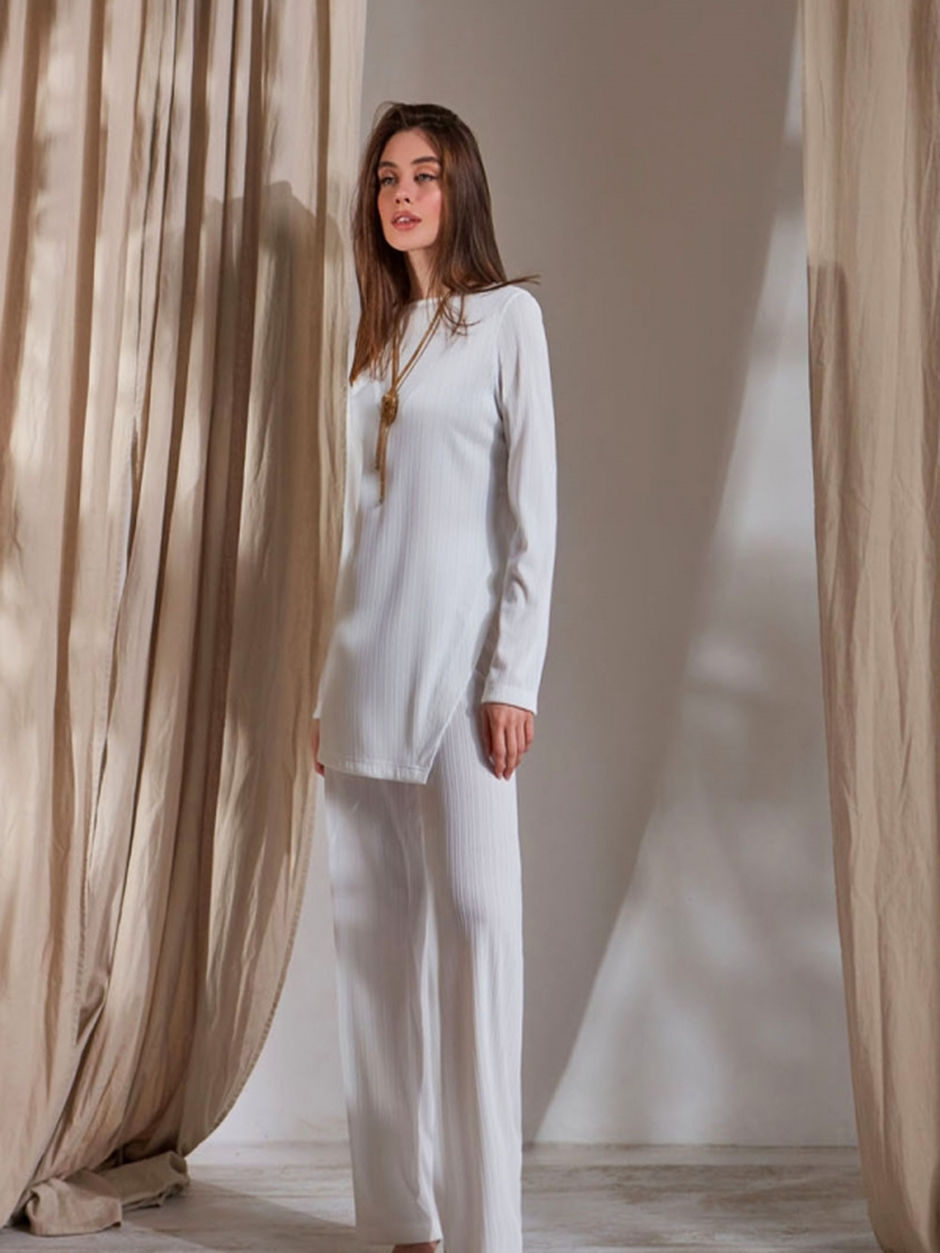 Туника TrikoBakh модель 1790-molochnij Фото