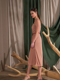 Платье миди TrikoBakh модель 1791-bezhevij Фото