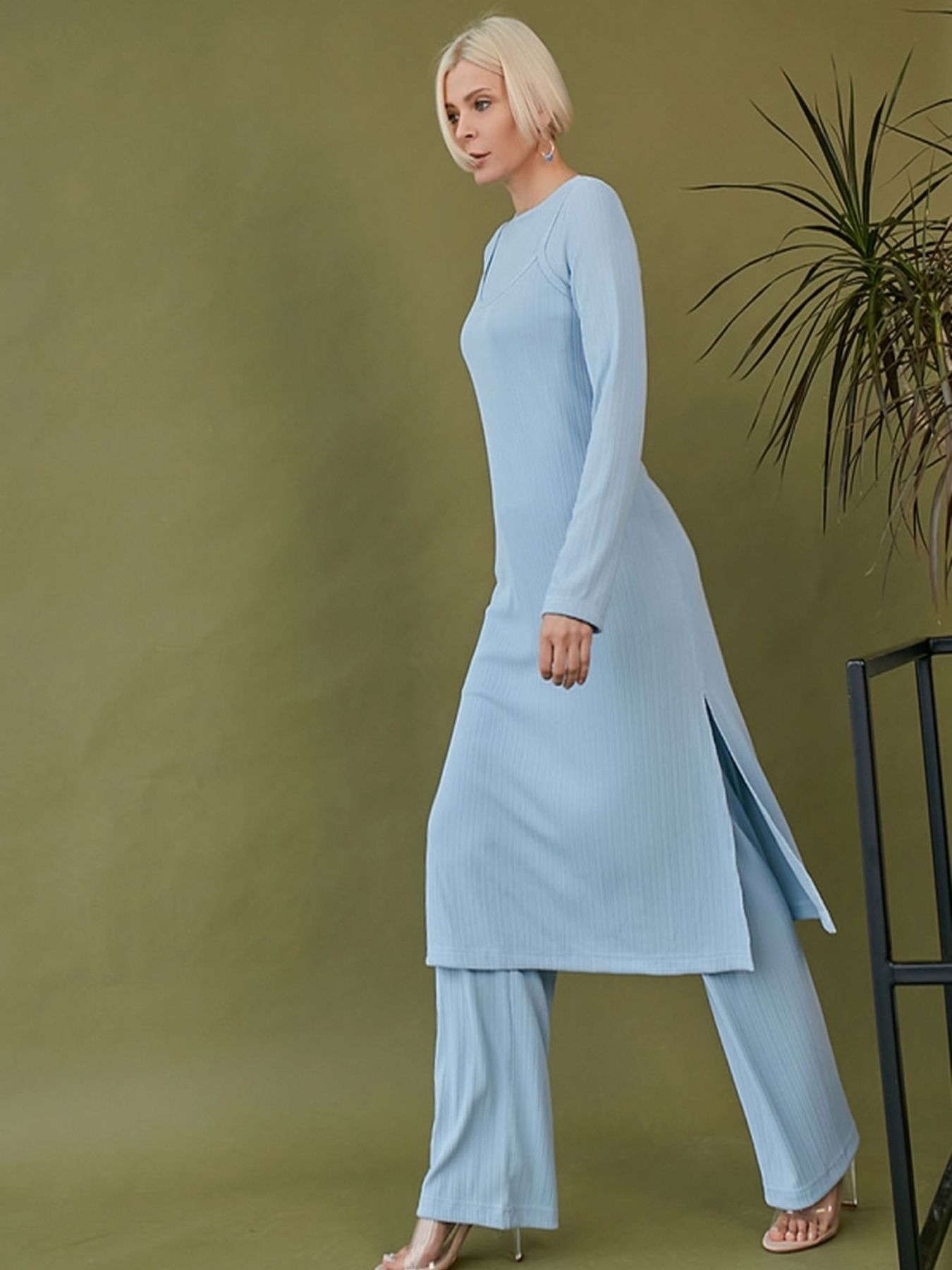 Сукня міді TrikoBakh модель 1791-blakitnij Фото