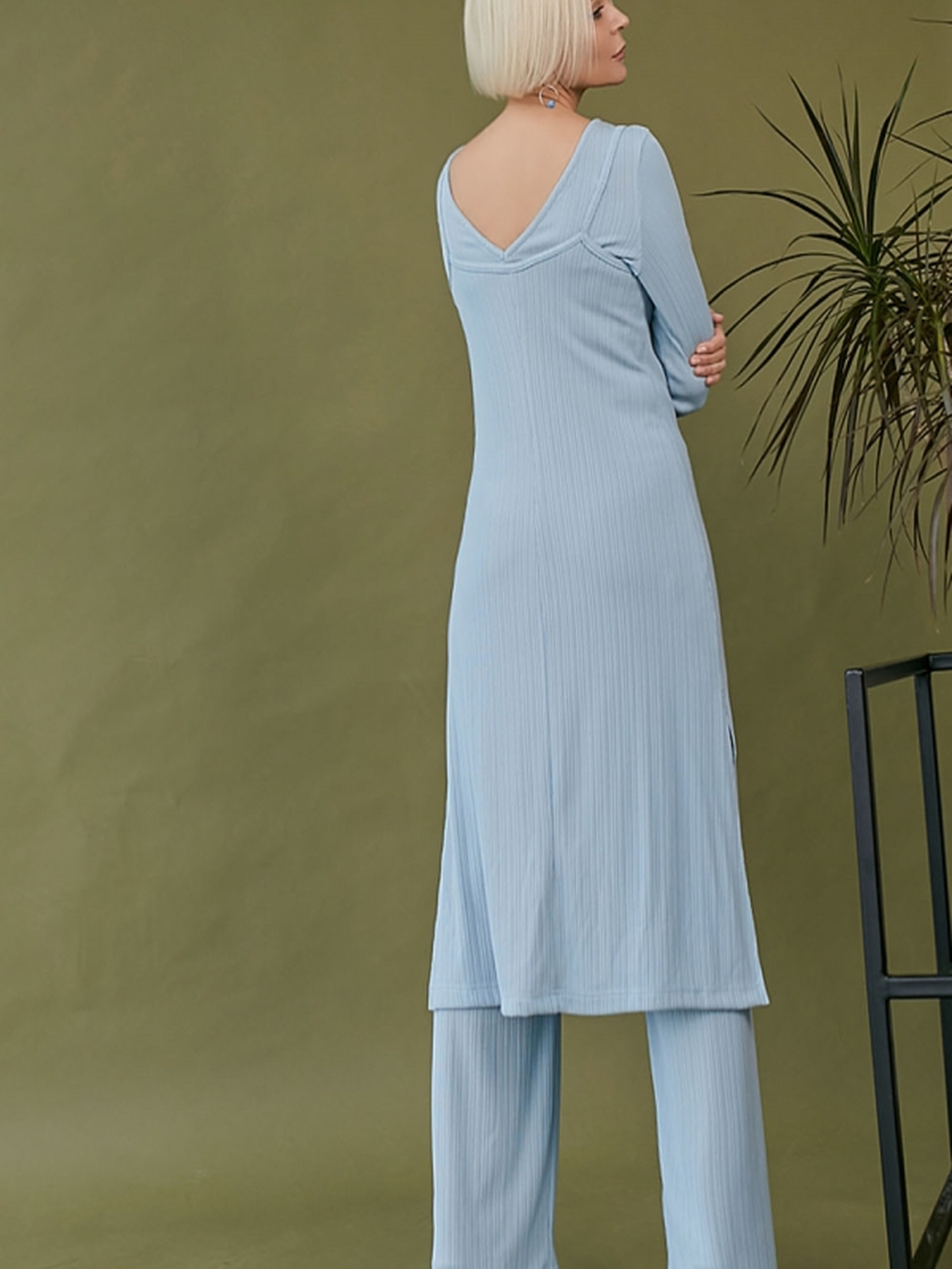 Сукня міді TrikoBakh модель 1791-blakitnij Фото