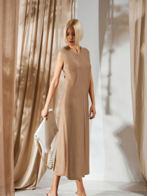 Платье миди TrikoBakh модель 2451-kavovij Фото