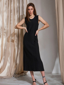 Платье миди TrikoBakh модель 2451-chornij Фото