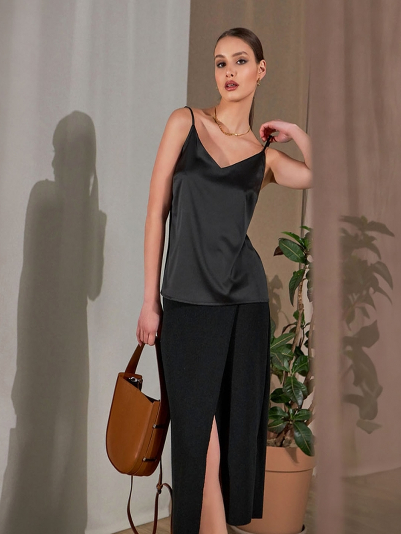 Юбка миди TrikoBakh модель 2458-chornij Фото