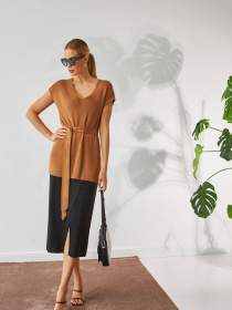 Юбка миди TrikoBakh модель 2458-chornij Фото