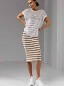 Платье миди TrikoBakh модель 2454-kemel Платье миди TrikoBakh модель 2454-kemel Фото