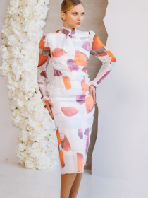 Сукня міді Alnest модель AN 284 Фото