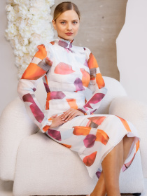 Платье миди Alnest модель AN 284 Фото