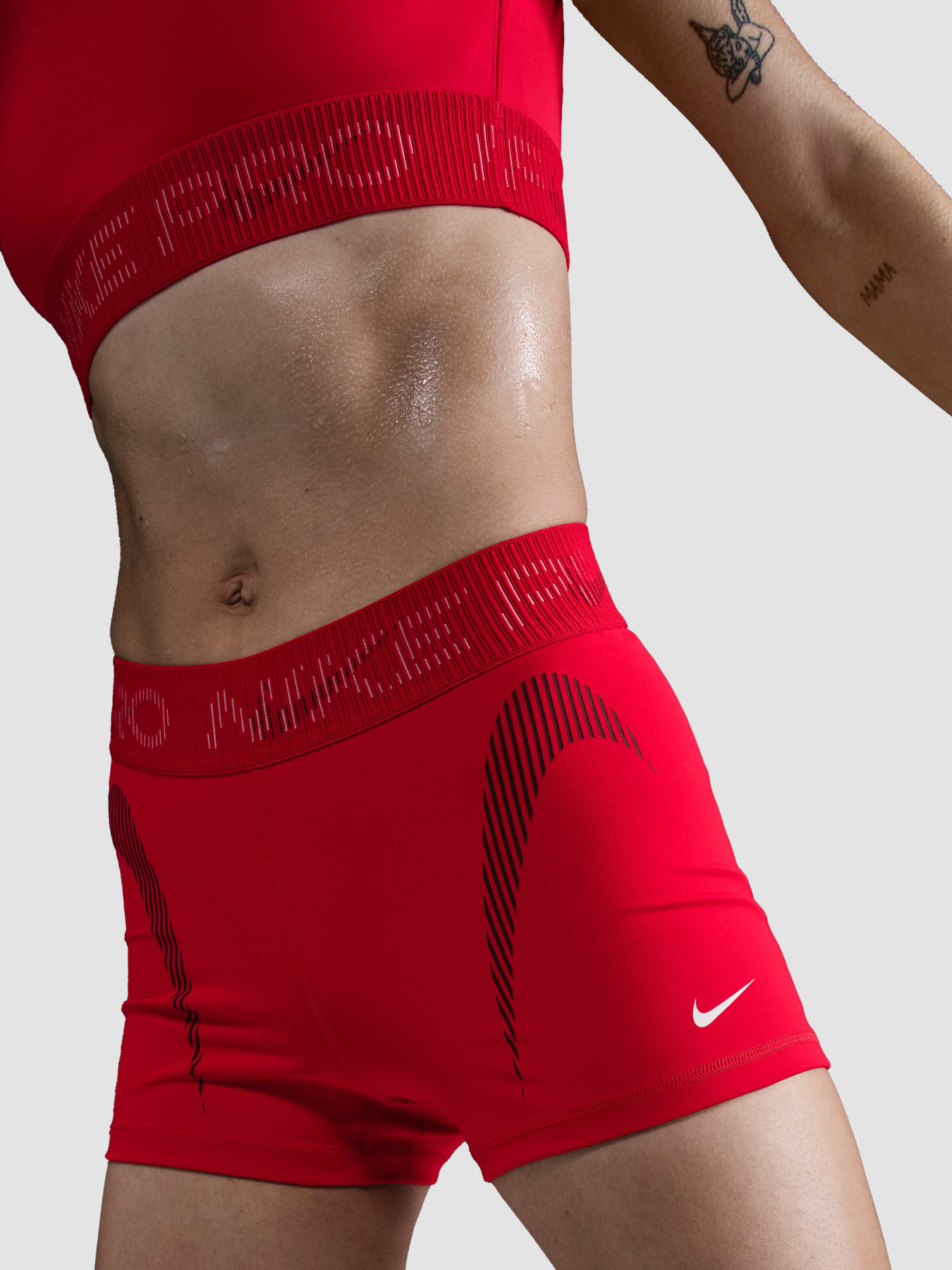 Повседневные шорты NIKE Pro Dri-Fit Mid-Rise модель HJ1226-657 Фото
