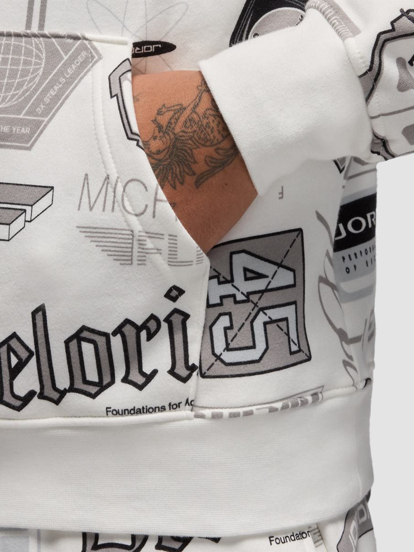 Худи Jordan M Ess Aop Flc Po модель HM7254-133 Фото