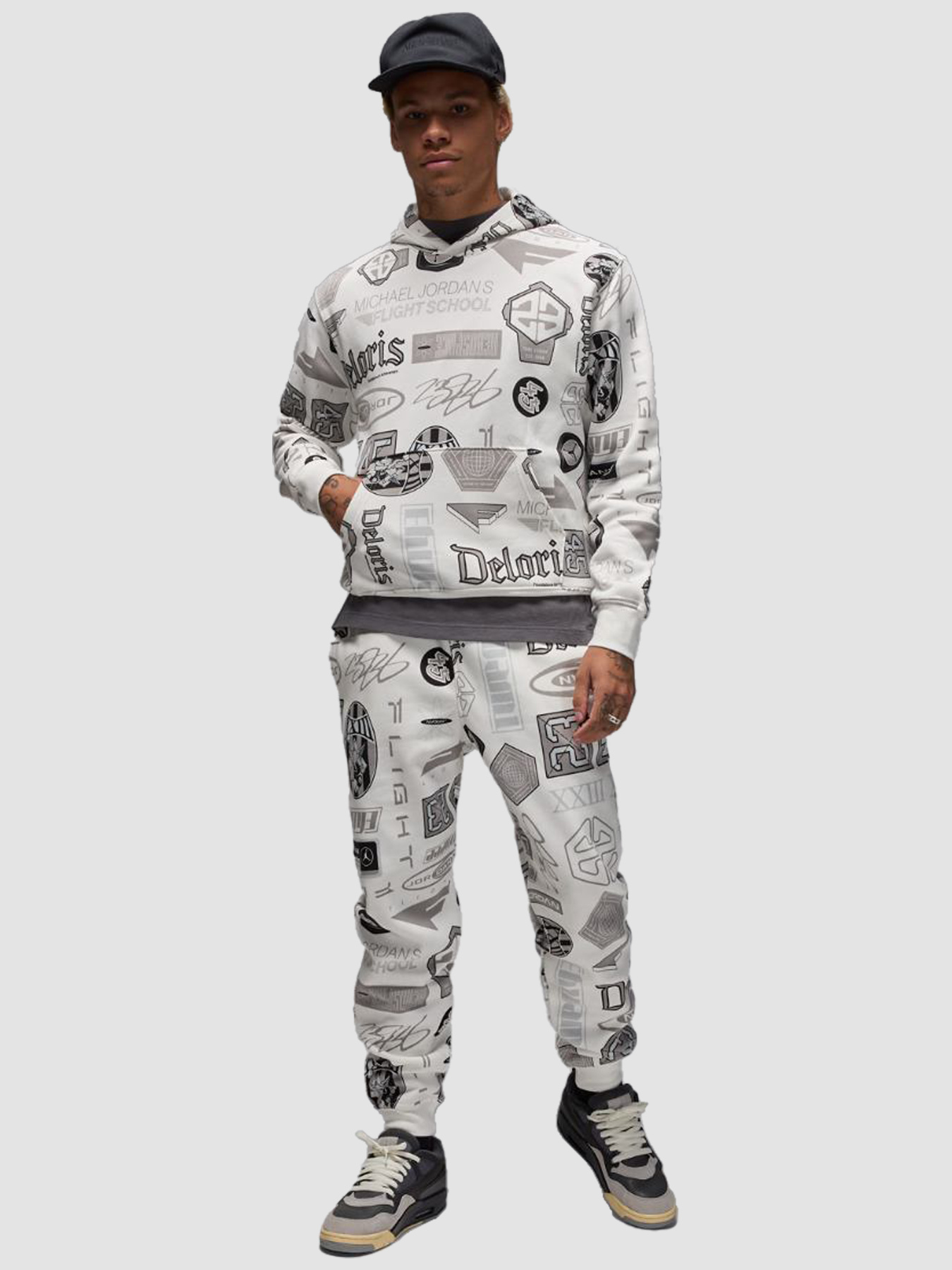 Худі Jordan M Ess Aop Flc Po модель HM7254-133 Фото