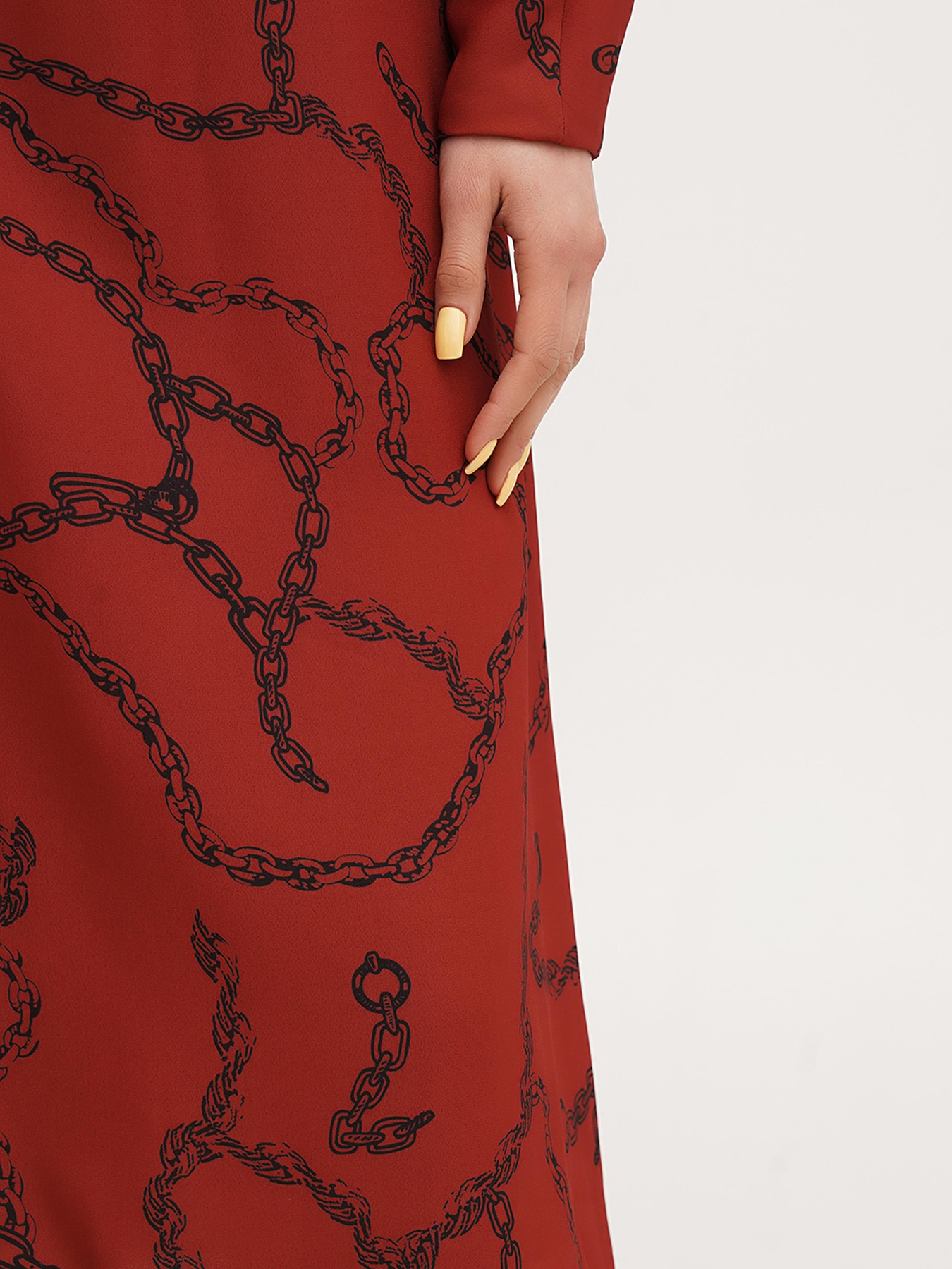 Платье миди Vicolo модель 202-VC-1017_медный Фото