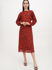 Платье миди Vicolo модель 202-VC-1017_медный Фото