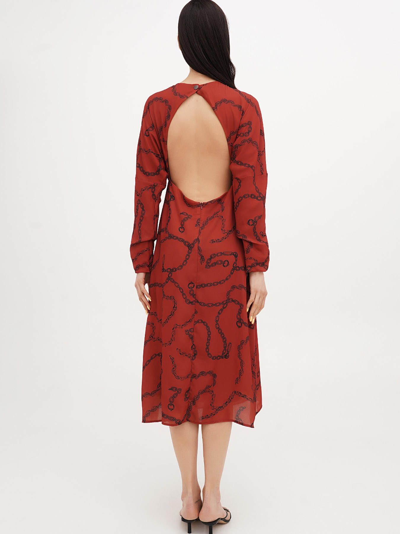 Платье миди Vicolo модель 202-VC-1017_медный Фото