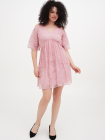 Платье мини Vicolo модель 202-VC-1050_розовый Фото
