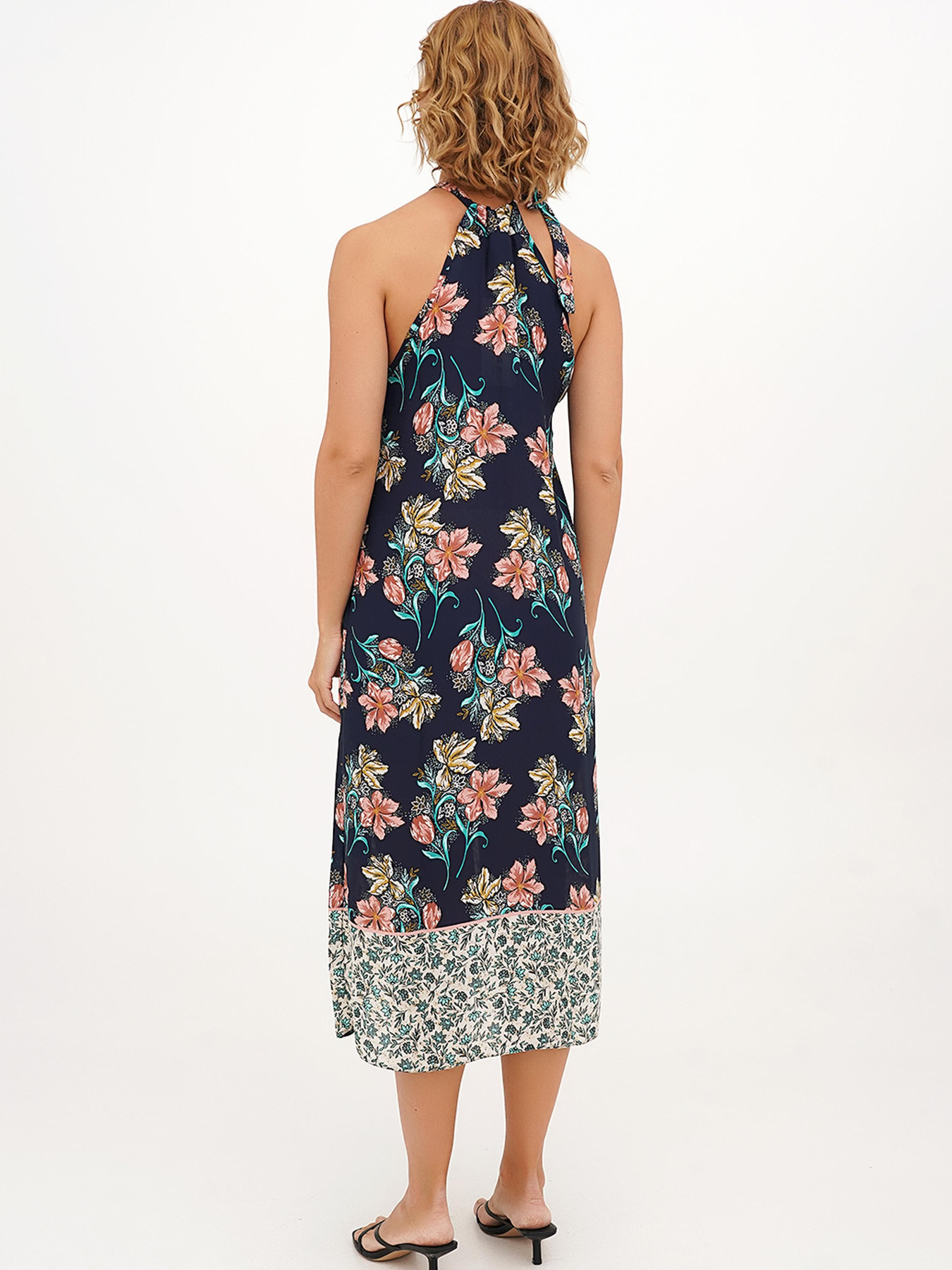 Платье миди Vicolo модель 202-VC-1057_темно-синий Фото