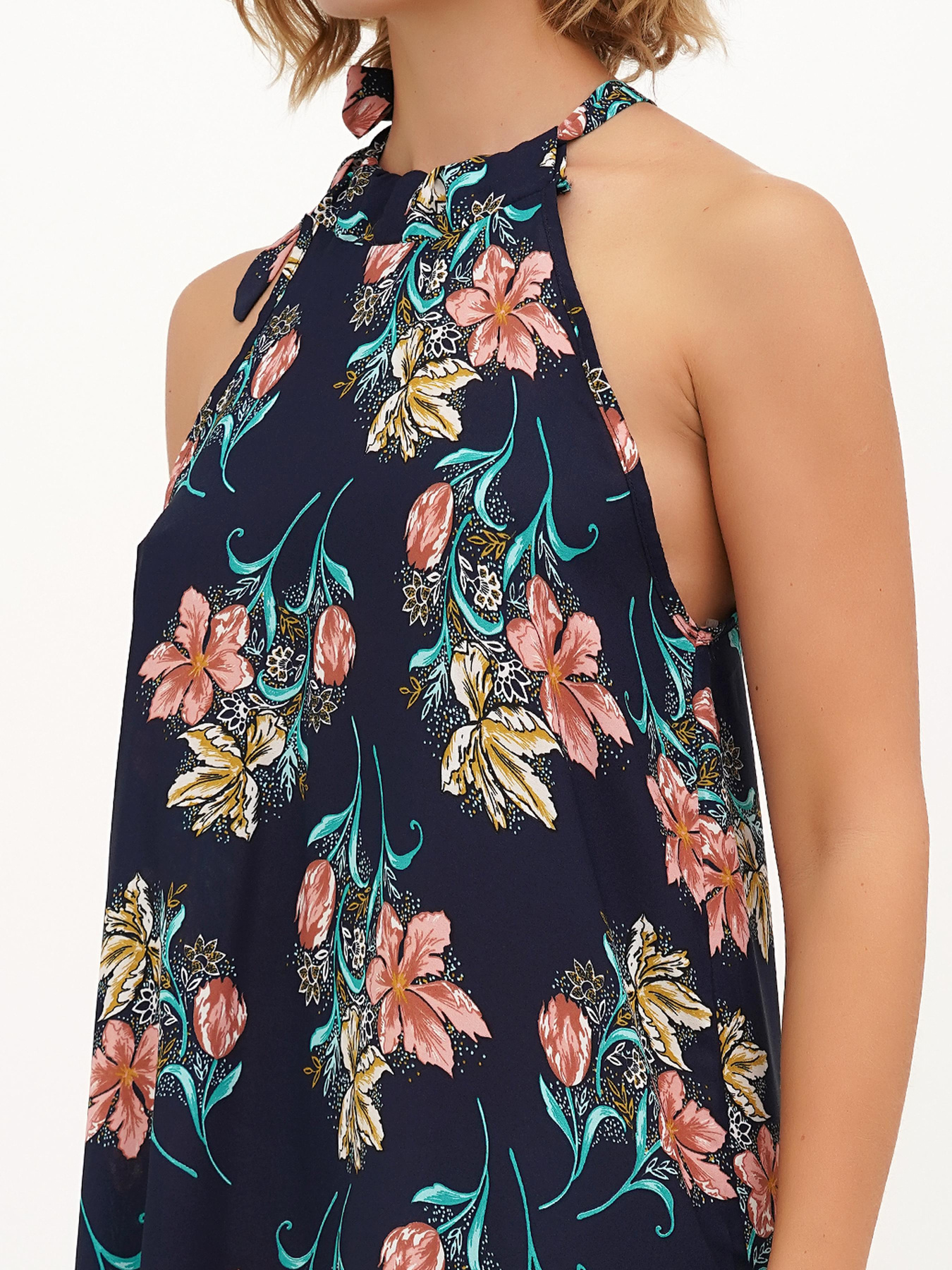 Платье миди Vicolo модель 202-VC-1057_темно-синий Фото