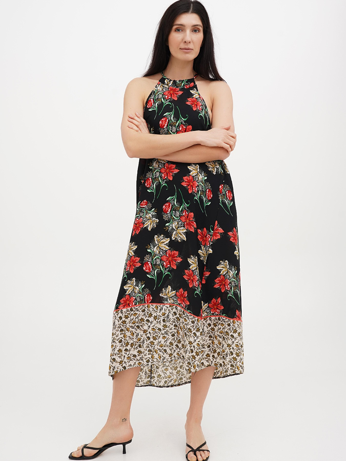 Платье миди Vicolo модель 202-VC-1057_черный Фото