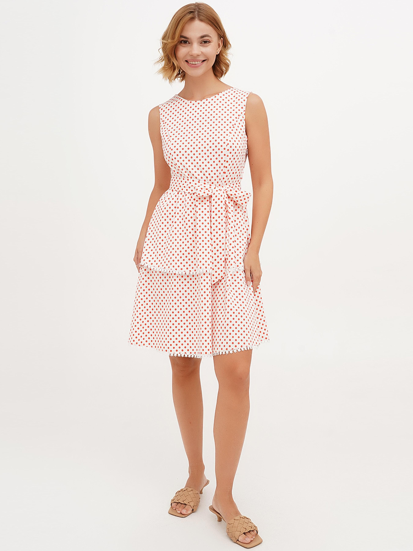 Платье мини Vicolo модель 202-VC-1062_пудра Фото