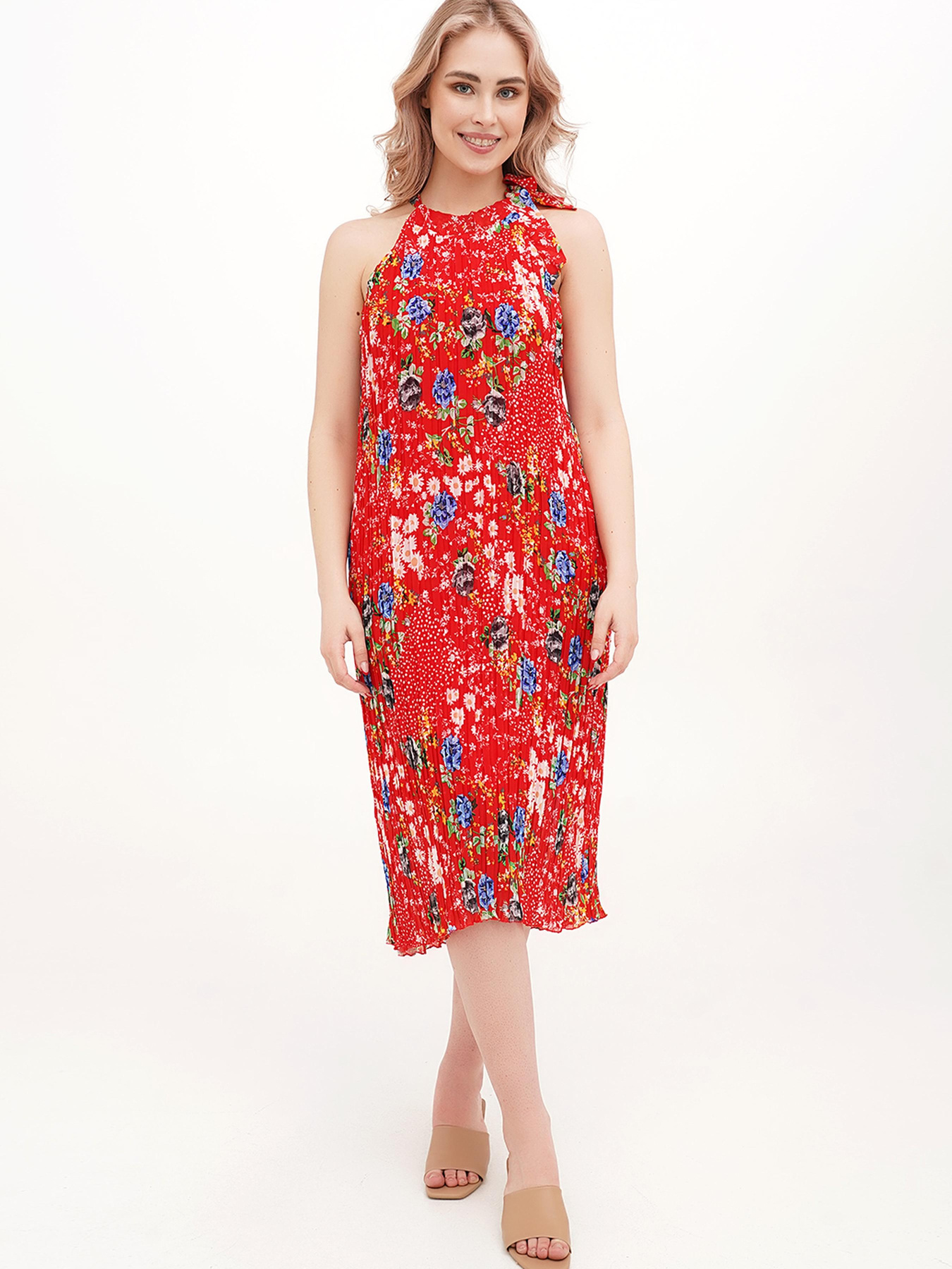 Сукня міді Vicolo модель 202-VC-1064_красный Фото