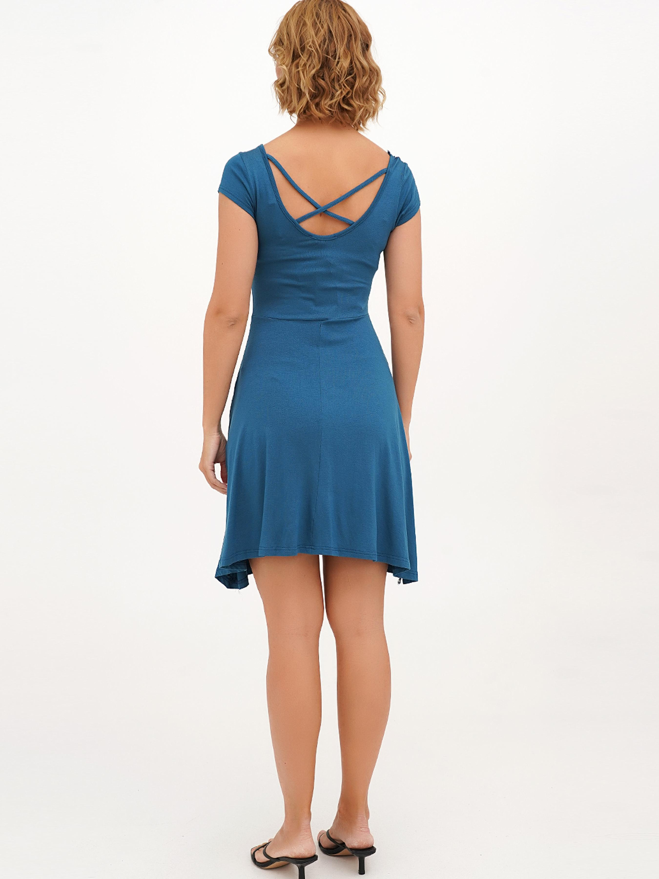 Платье мини Vicolo модель 202-VL-1078_синий Фото