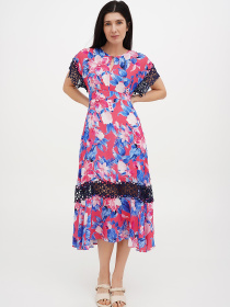 Платье миди Vicolo модель 202-VC-1229_малиновый Фото