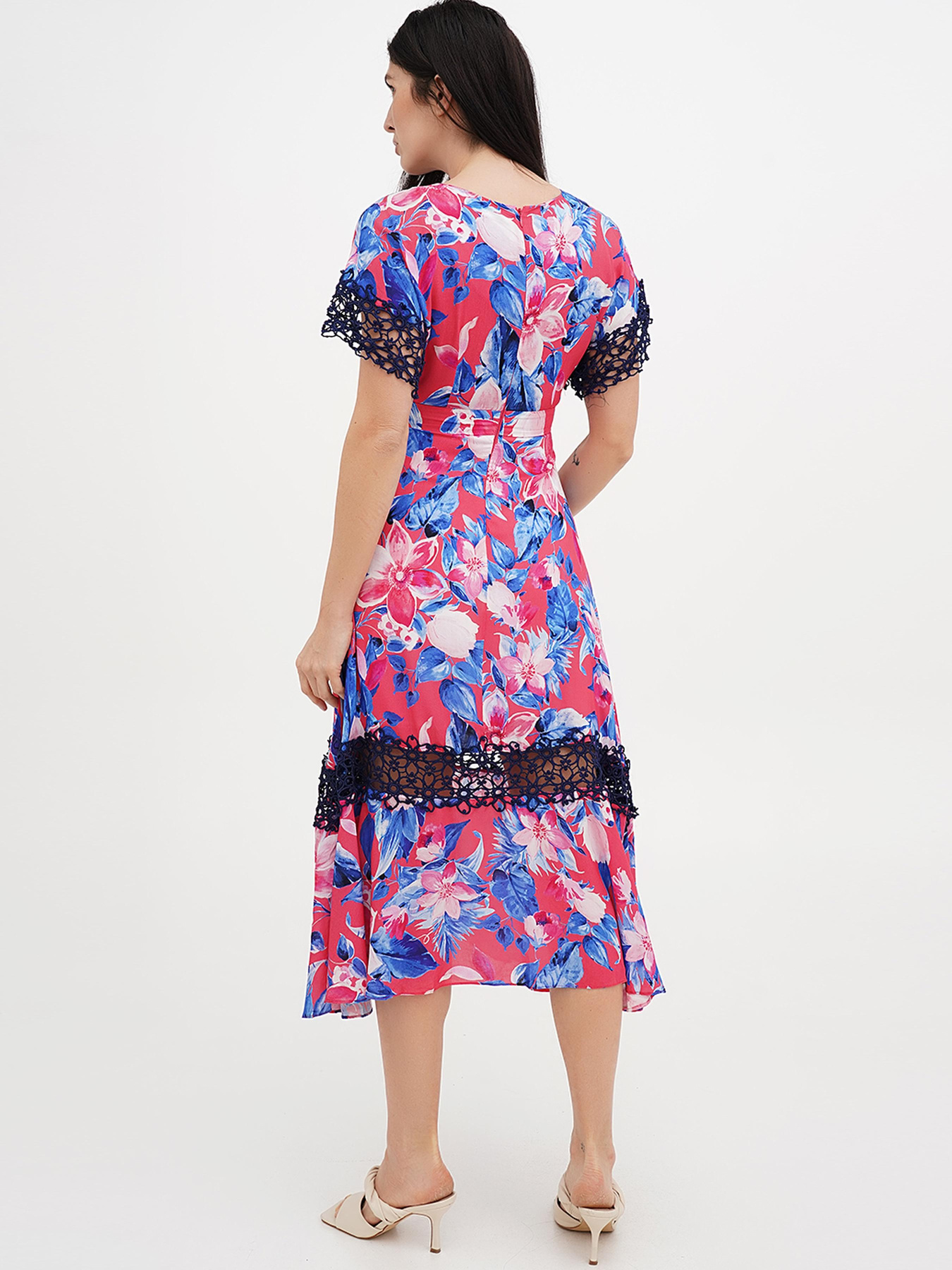 Платье миди Vicolo модель 202-VC-1229_малиновый Фото