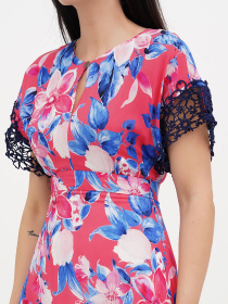 Платье миди Vicolo модель 202-VC-1229_малиновый Фото