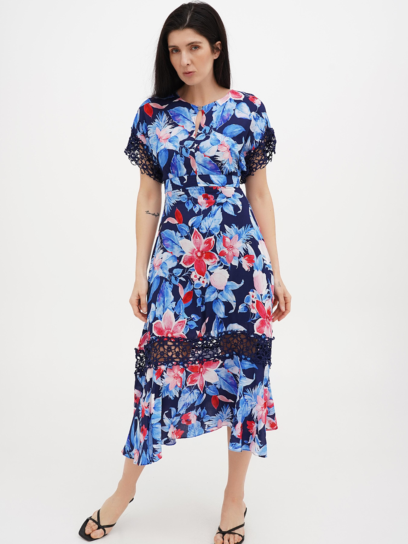 Платье миди Vicolo модель 202-VC-1229_синий Фото