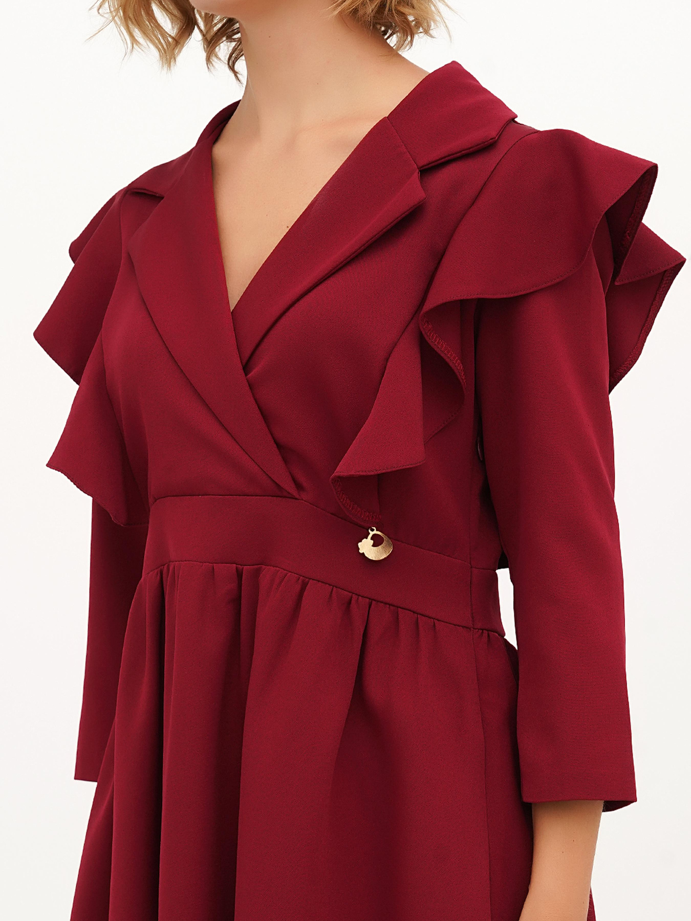 Сарафан Vicolo модель 202-VC-1231_бордовый Фото