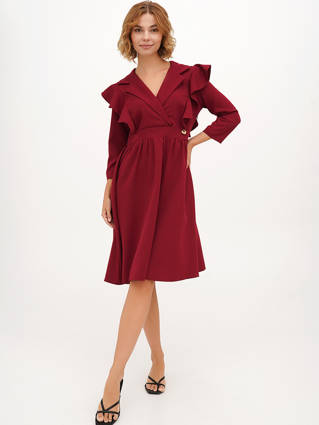 Сарафан Vicolo модель 202-VC-1231_бордовый Фото