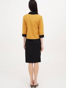 Діловий костюм Vicolo Модель 202-VC-1233_горчица Фото