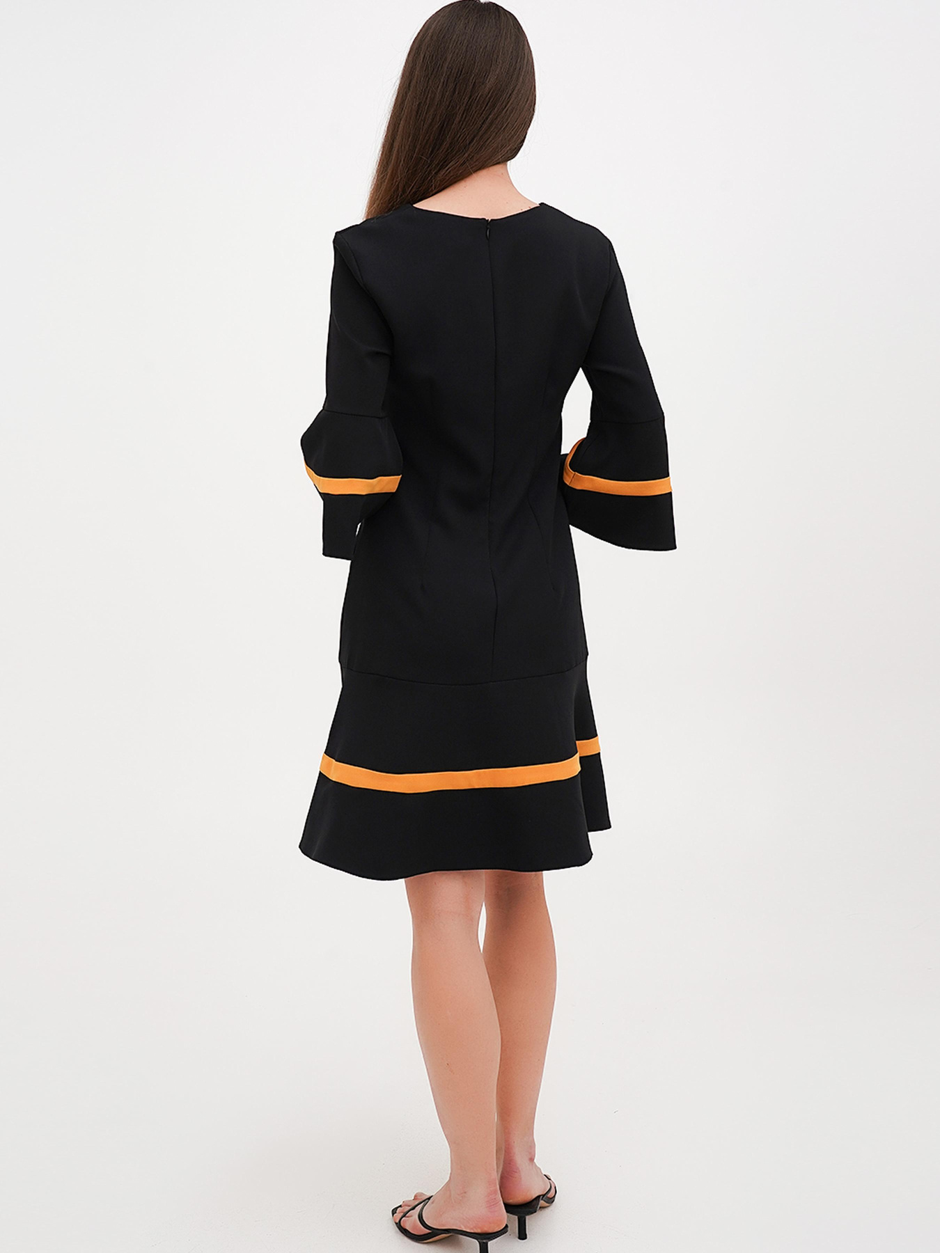 Сарафан Vicolo модель 202-VC-1237_черный_горчичный Фото