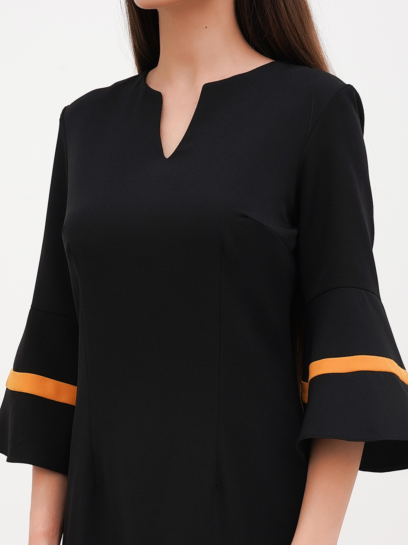 Сарафан Vicolo модель 202-VC-1237_черный_горчичный Фото